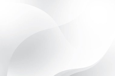 Soyut beyaz ve gri renkli, geometrik şekilli modern tasarım arka planı. Vektör illüstrasyonu.