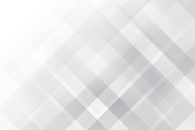 Soyut beyaz ve gri renkli, geometrik şekilli modern tasarım arka planı. Vektör illüstrasyonu.
