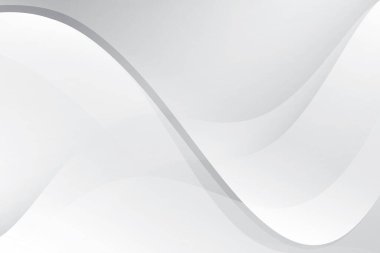 Soyut beyaz ve gri renkli, geometrik şekilli modern tasarım arka planı. Vektör illüstrasyonu.