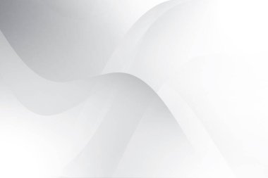 Soyut beyaz ve gri renkli, geometrik şekilli modern tasarım arka planı. Vektör illüstrasyonu.