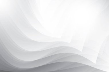 Soyut beyaz ve gri renkli, geometrik şekilli modern tasarım arka planı. Vektör illüstrasyonu.