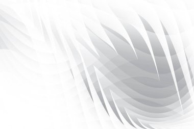Soyut beyaz ve gri renkli, geometrik şekilli modern tasarım arka planı. Vektör illüstrasyonu.