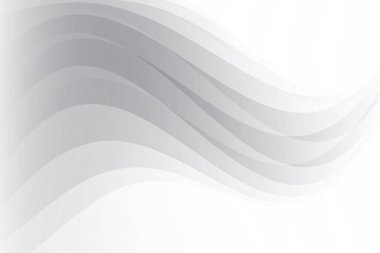 Soyut beyaz ve gri renkli, geometrik şekilli modern tasarım arka planı. Vektör illüstrasyonu.