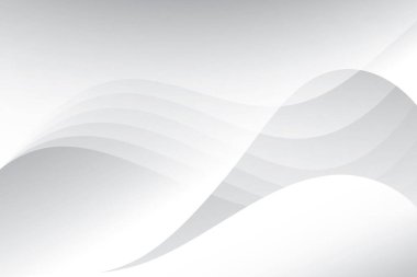 Soyut beyaz ve gri renkli, geometrik şekilli modern tasarım arka planı. Vektör illüstrasyonu.