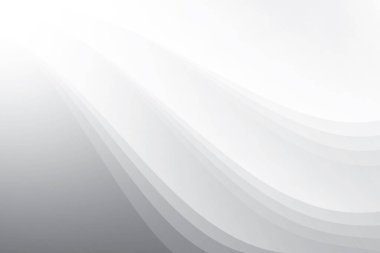 Soyut beyaz ve gri renkli, geometrik şekilli modern tasarım arka planı. Vektör illüstrasyonu.