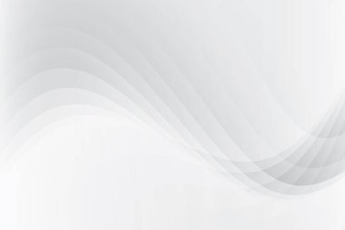 Soyut beyaz ve gri renkli, geometrik şekilli modern tasarım arka planı. Vektör illüstrasyonu.