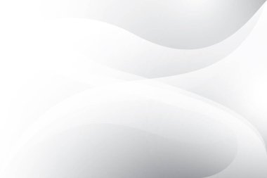 Soyut beyaz ve gri renkli, geometrik şekilli modern tasarım arka planı. Vektör illüstrasyonu.