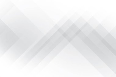 Soyut beyaz ve gri renkli, geometrik şekilli modern tasarım arka planı. Vektör illüstrasyonu.