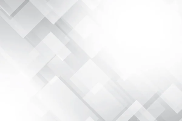 Soyut beyaz ve gri renkli, geometrik şekilli modern tasarım arka planı. Vektör illüstrasyonu.