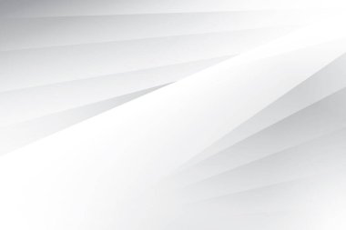 Soyut beyaz ve gri renkli, geometrik şekilli modern tasarım arka planı. Vektör illüstrasyonu.