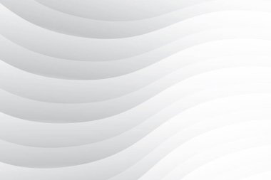 Soyut beyaz ve gri renkli, geometrik şekilli modern tasarım arka planı. Vektör illüstrasyonu.