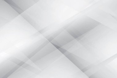 Soyut beyaz ve gri renkli, geometrik şekilli modern tasarım arka planı. Vektör illüstrasyonu.
