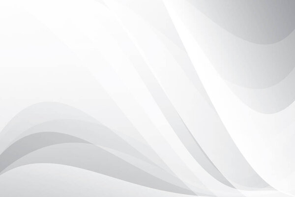 Abstract  white and gray color, modern design background with geometric shape. Vector illustration.