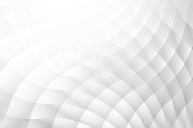Soyut beyaz ve gri renkli, geometrik şekilli modern tasarım arka planı. Vektör illüstrasyonu.