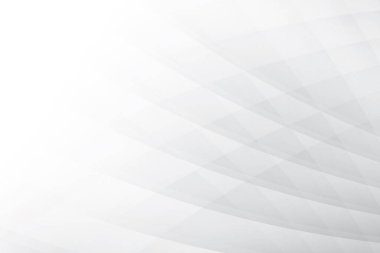 Soyut beyaz ve gri renkli, geometrik şekilli modern tasarım arka planı. Vektör illüstrasyonu.