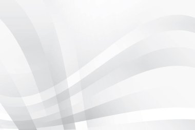 Soyut beyaz ve gri renkli, geometrik şekilli modern tasarım arka planı. Vektör illüstrasyonu.