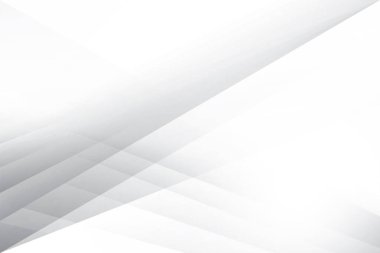 Soyut beyaz ve gri renkli, geometrik şekilli modern tasarım arka planı. Vektör illüstrasyonu.