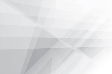 Soyut beyaz ve gri renkli, geometrik şekilli modern tasarım arka planı. Vektör illüstrasyonu.