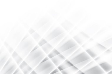 Soyut beyaz ve gri renkli, geometrik şekilli modern tasarım arka planı. Vektör illüstrasyonu.