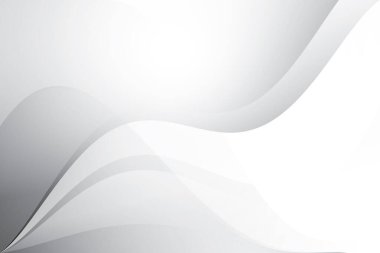 Soyut beyaz ve gri renkli, geometrik şekilli modern tasarım arka planı. Vektör illüstrasyonu.