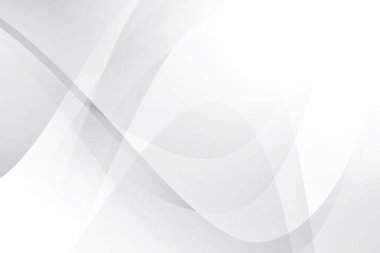 Soyut beyaz ve gri renkli, geometrik şekilli modern tasarım arka planı. Vektör illüstrasyonu.