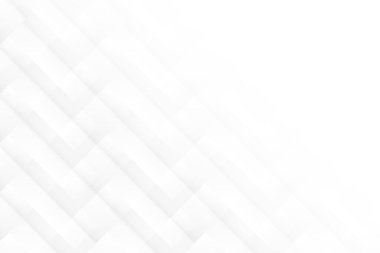 Soyut beyaz ve gri renkli, geometrik şekilli modern tasarım arka planı. Vektör illüstrasyonu.