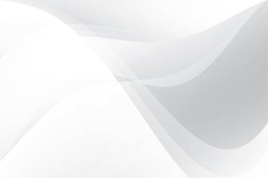 Soyut beyaz ve gri renkli, geometrik şekilli modern tasarım arka planı. Vektör illüstrasyonu.