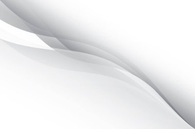 Soyut beyaz ve gri renkli, geometrik şekilli modern tasarım arka planı. Vektör illüstrasyonu.