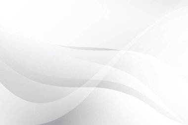 Soyut beyaz ve gri renkli, geometrik şekilli modern tasarım arka planı. Vektör illüstrasyonu.