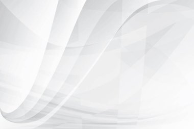 Soyut beyaz ve gri renkli, geometrik şekilli modern tasarım arka planı. Vektör illüstrasyonu.