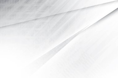 Soyut beyaz ve gri renkli, geometrik şekilli modern tasarım arka planı. Vektör illüstrasyonu.