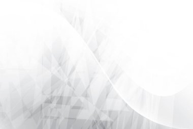 Soyut beyaz ve gri renkli, geometrik şekilli modern tasarım arka planı. Vektör illüstrasyonu.