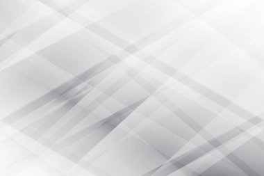 Soyut beyaz ve gri renkli, geometrik şekilli modern tasarım arka planı. Vektör illüstrasyonu.