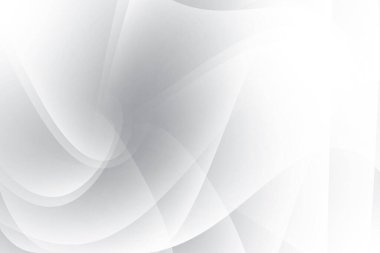 Soyut beyaz ve gri renkli, geometrik şekilli modern tasarım arka planı. Vektör illüstrasyonu.