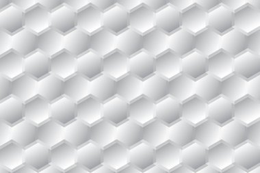 Soyut beyaz ve gri renkli, geometrik şekilli modern tasarım arka planı. Vektör illüstrasyonu.