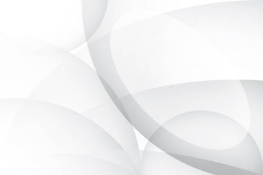 Soyut beyaz ve gri renkli, geometrik şekilli modern tasarım arka planı. Vektör illüstrasyonu.