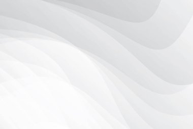 Soyut beyaz ve gri renkli, geometrik şekilli modern tasarım arka planı. Vektör illüstrasyonu.