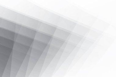 Soyut beyaz ve gri renkli, geometrik şekilli modern tasarım arka planı. Vektör illüstrasyonu.