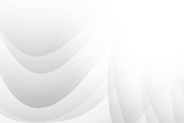 Soyut beyaz ve gri renkli, geometrik şekilli modern tasarım arka planı. Vektör illüstrasyonu.