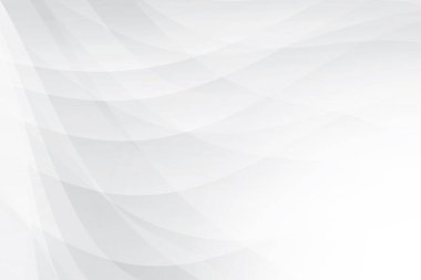 Soyut beyaz ve gri renkli, geometrik şekilli modern tasarım arka planı. Vektör illüstrasyonu.