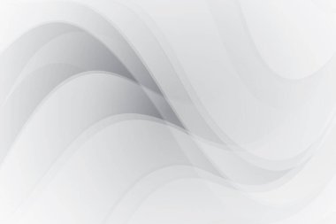 Soyut beyaz ve gri renkli, geometrik şekilli modern tasarım arka planı. Vektör illüstrasyonu.