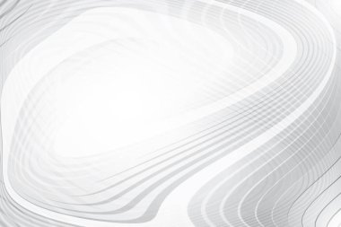 Soyut beyaz ve gri renkli, geometrik şekilli modern tasarım arka planı. Vektör illüstrasyonu.