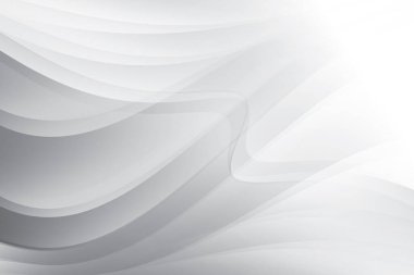 Soyut beyaz ve gri renkli, geometrik şekilli modern tasarım arka planı. Vektör illüstrasyonu.