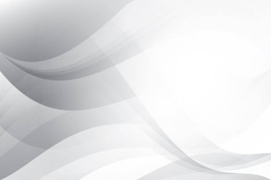 Soyut beyaz ve gri renkli, geometrik şekilli modern tasarım arka planı. Vektör illüstrasyonu.