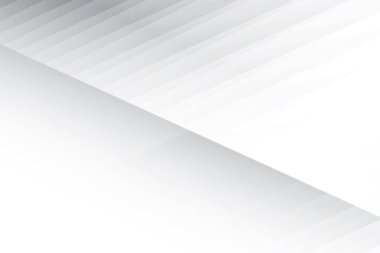 Soyut beyaz ve gri renkli, geometrik şekilli modern tasarım arka planı. Vektör illüstrasyonu.