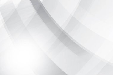 Soyut beyaz ve gri renkli, geometrik şekilli modern tasarım arka planı. Vektör illüstrasyonu.