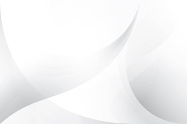 Soyut beyaz ve gri renkli, geometrik şekilli modern tasarım arka planı. Vektör illüstrasyonu.