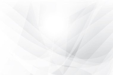 Soyut beyaz ve gri renkli, geometrik şekilli modern tasarım arka planı. Vektör illüstrasyonu.