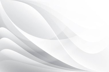 Soyut beyaz ve gri renkli, geometrik şekilli modern tasarım arka planı. Vektör illüstrasyonu.