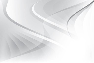 Soyut beyaz ve gri renkli, geometrik şekilli modern tasarım arka planı. Vektör illüstrasyonu.